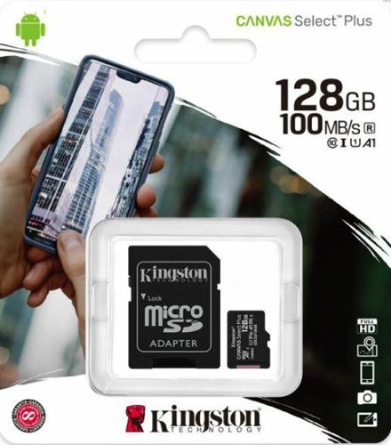 SCHEDA MICRO SD XC 128GB CL.10 UHS1+ADATTATORE