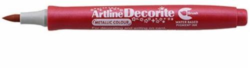 MARKER BRUSH DECORITE ROSSO METAL