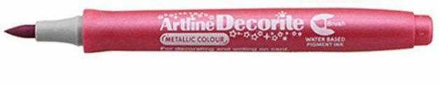 MARKER BRUSH DECORITE ROSA METAL