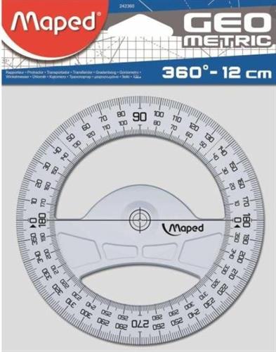 GONIOMETRO 360° 12CM GEOMETRIC