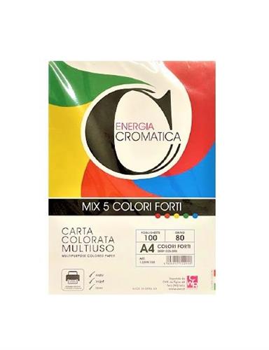 100 FG A4 80GR INTENSI ASSORTITI (GIA/RO/VE/BL/AR) CROMATICA