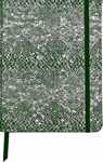 TACCUINO A5+ELAST.PELLE FANTASIA VERDE HARD COVER FG.RIGHE