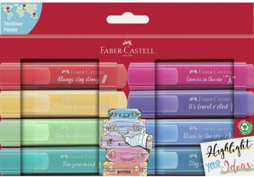 KIT 8 EVIDENZIATORI TEXTLINER PASTEL