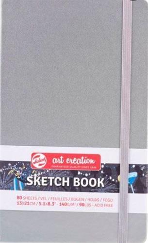 SKETCH NOTEBOOK 13x21 80FG AVORIO 140GR+ELASTICO TALENS ARGENTO