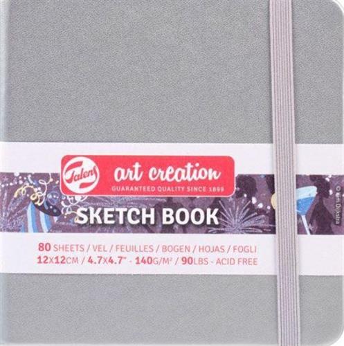 SKETCH NOTEBOOK 12x12 80FG AVORIO 140GR+ELASTICO TALENS ARGENTO