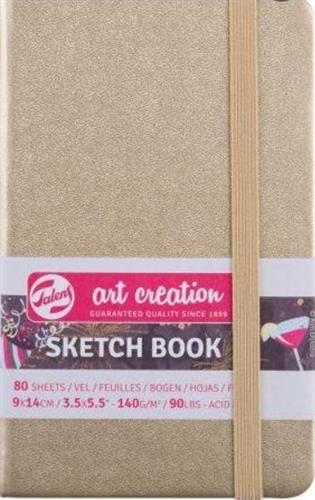 SKETCH NOTEBOOK 9X14 80FG AVORIO 140GR+ELASTICO TALENS ORO