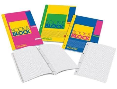 BLOCCO 40FG FORATI RINFORZATI 4MM BOOK&BLOCK