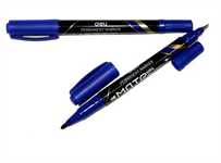 MARKER INDELEBILE DOPPIA PUNTA 0.5/1mm MATE BLU U104