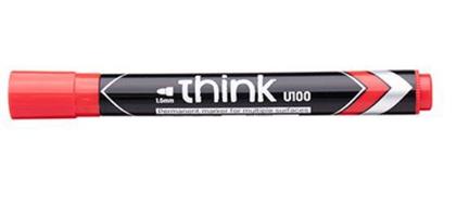 MARKER INDELEBILE ROSSO THINK 1.5mm U100