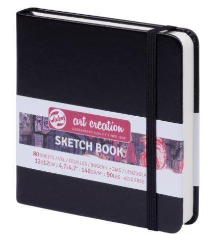 SKETCH NOTEBOOK 12x12 80FG AVORIO 140GR+ELASTICO TALENS NERO