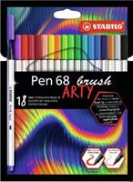 18 PENNARELLI PEN 68 BRUSH ASSORTITI ARTY