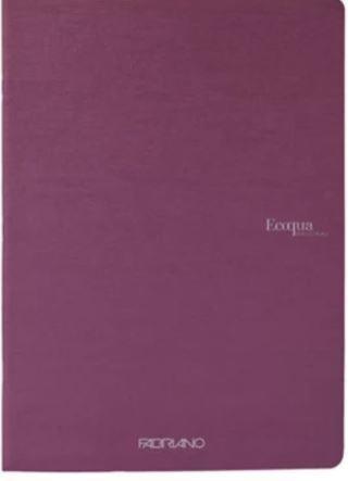 MAXI QUADERNO ECOQUA ORIGINAL RIGHE VINO 40FG 90GR