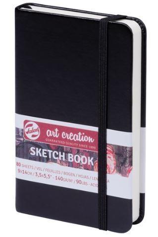 SKETCH NOTEBOOK 9X14 80FG AVORIO 140GR+ELASTICO TALENS NERO