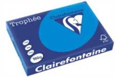 250 FG CARTONCINO A3 160gr BLU TURCHESE TROPHEE 1015