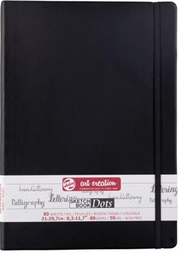 NOTEBOOK DOTS A4 80FG AVORIO 80GR+ELASTICO NERO