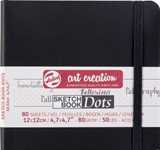 NOTEBOOK DOTS 12x12 80FG AVORIO 80GR+ELASTICO NERO