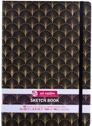 SKETCH NOTEBOOK A4 80FG AVORIO 140GR+ELASTICO ART DECO