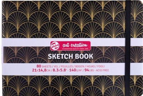 SKETCH NOTEBOOK 21x15 PANORAMA 80FG AVR 140GR+ELAST. ART DECO