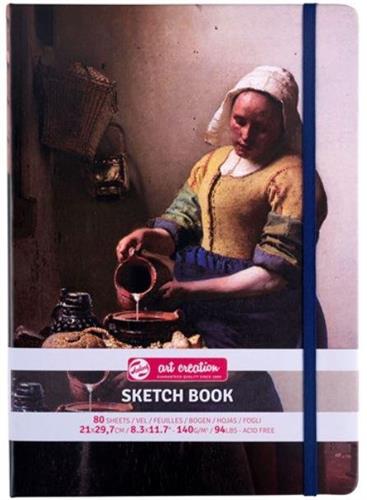 SKETCH NOTEBOOK A4 80FG AVORIO 140GR+ELASTICO MILKMAID