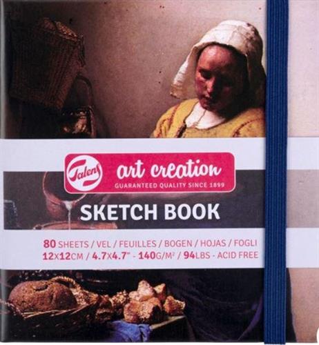 SKETCH NOTEBOOK 12x12 80FG AVORIO 140GR+ELASTICO MILKMAID