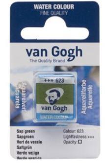 1/2 GODET ACQUERELLO VAN GOGH VERDE VESCICA 623