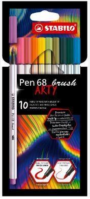 10 PENNARELLI PEN 68 BRUSH ASSORTITI