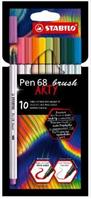 10 PENNARELLI PEN 68 BRUSH ASSORTITI