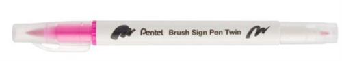 BRUSH SIGN PEN TWIN ROSA PUNTA PENNELLO+FINE T109