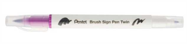 BRUSH SIGN PEN TWIN MAGENTA PUNTA PENNELLO+FINE T120