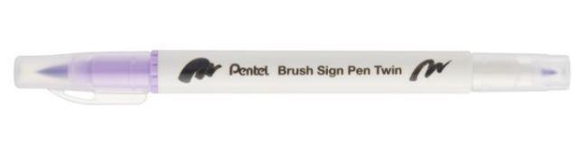 BRUSH SIGN PEN TWIN ELIOTROPO PUNTA PENNELLO+FINE T131