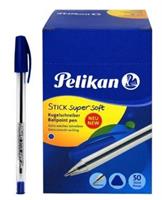 50 PENNE SFERA BLU STICK SUPER SOFT PUNTA MEDIA