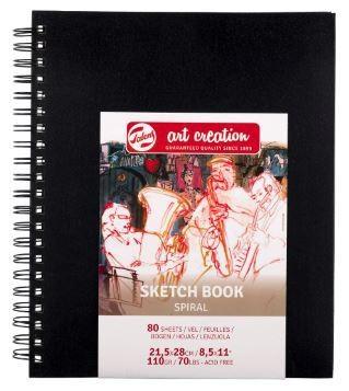 SKETCH BOOK SPIRALE 21,5x28 80fg 110gr