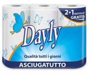 3 ROTOLI ASCIUGATUTTO DAYLY (2+1 GRATIS)