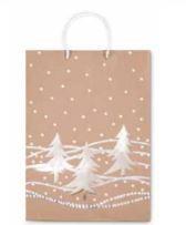 SHOPPER NATALE AVANA ORO E BIANCO 20,5x11,5x26