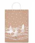 SHOPPER NATALE AVANA ORO E BIANCO 20,5x11,5x26