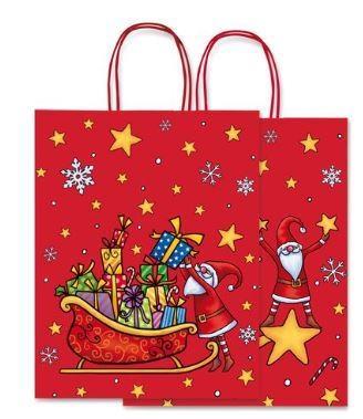 SHOPPER NATALE ASSORTITE 36x12x41 110gr