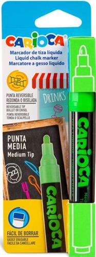 CHALK MARKER VERDE FLUO 2 PUNTE (GESSO LIQUIDO)