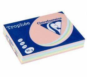 500 FG A4 80GR TENUI ASSORTITI TROPHEE (GIA/SAL/RO/VE/AZZ)