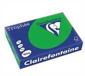 250 FG CARTONCINO A4 160GR VERDE BILIARDO TROPHEE 1007