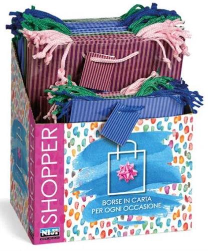 SHOPPER RIGHE ASSORTITE 18x10x23 4332