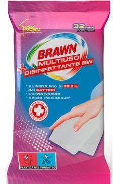 32 PANNI BRAWN MULTIUSO DISINFETTANTI