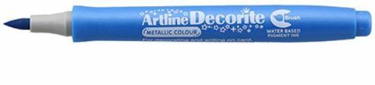 MARKER BRUSH DECORITE BLU METAL