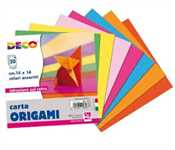 BLOCCO 20 fg CARTA ORIGAMI 14x14 cm ASSORTITI