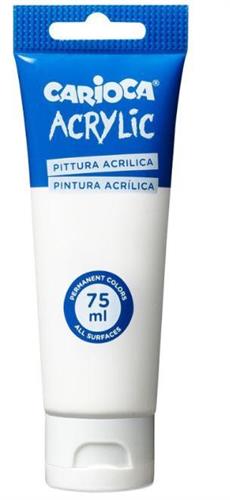 TUBO TEMPERA ACRILICA 75ML BIANCA ACRYLIC