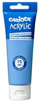 TUBO TEMPERA ACRILICA 75ML AZZURRO ACRYLIC