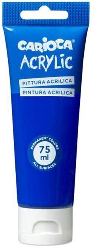 TUBO TEMPERA ACRILICA 75ML BLU SCURO ACRYLIC