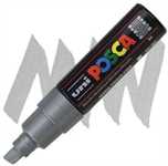 MARKER UNIPOSCA LARGE SCALPELLO ARGENTO PC-8K