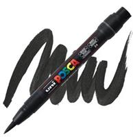 MARKER BRUSH UNIPOSCA NERO PCF-350