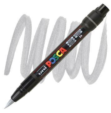 MARKER BRUSH UNIPOSCA ARGENTO PCF-350