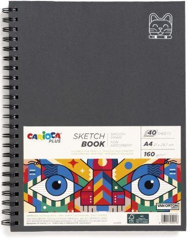 SKETCH BOOK SPIRALE A4 40fg 160gr PLUS